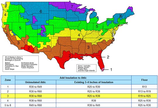 Insulation Climate Zone Alabama